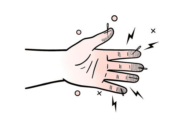 Wrist showing stiffness and aching